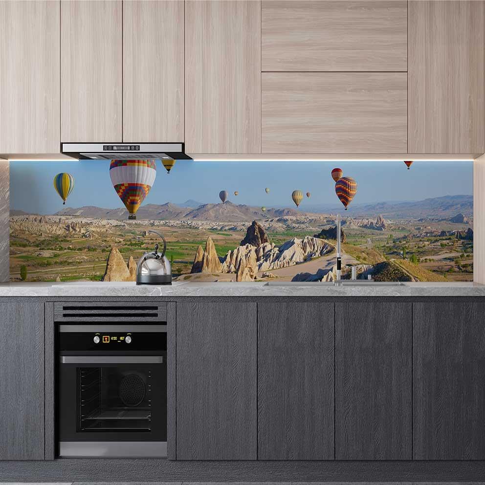 Mutfak Tezgah Arası Folyo Fayans Kaplama Folyosu Kapadokya 60x300 CM
