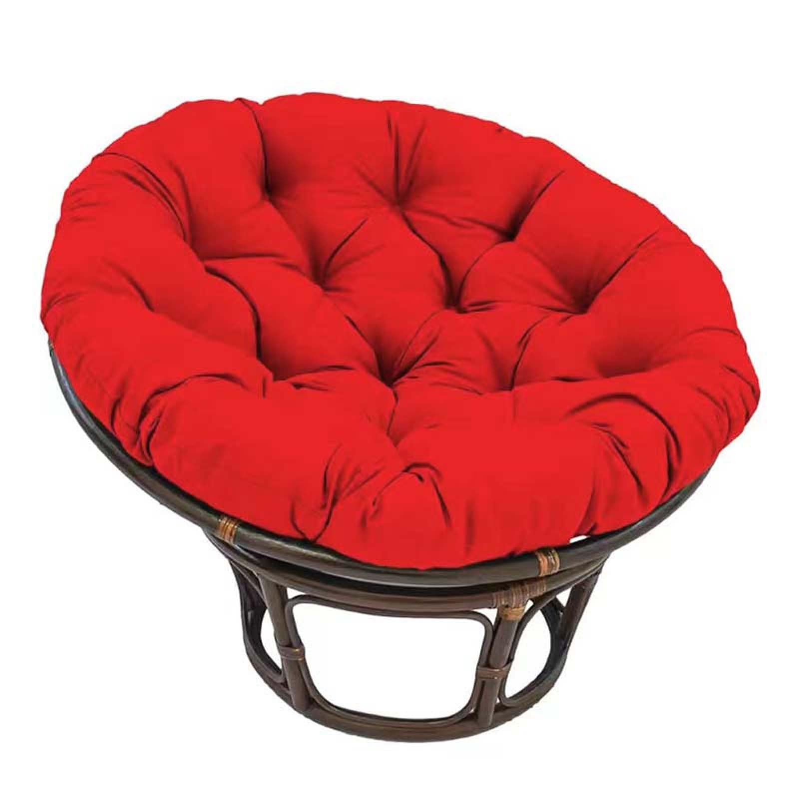 LUYAYW Hanging Basket Seat Cushion - Thick Leisure Hanging Basket Chair Cushion, Washable Round Patio Seat Cushion for Indoor Outdoor Swing Chair Office Rocking Chair(Red,70 * 70cm)
