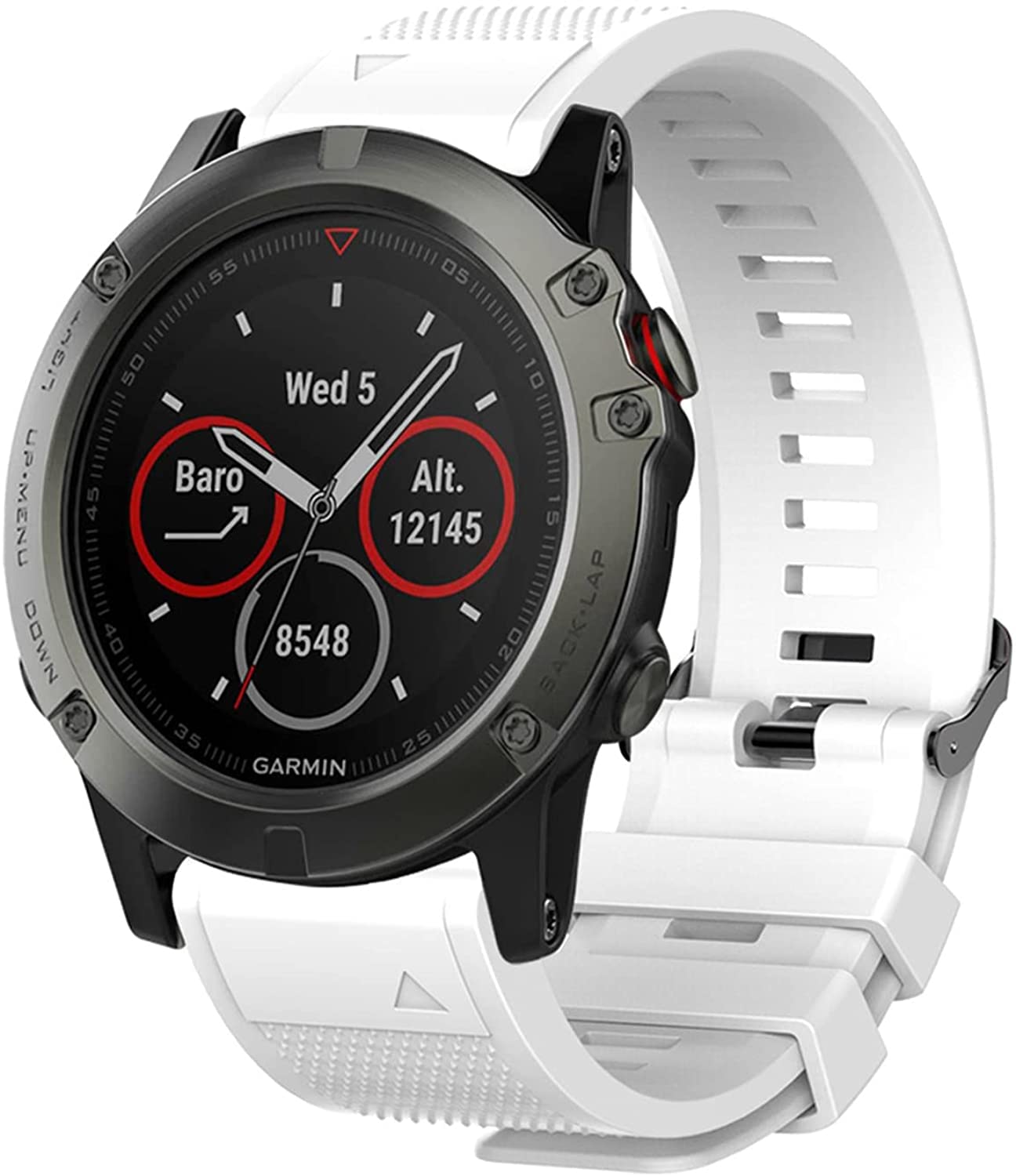 Fleshy Leaf 26mm Silicone Band Compatible for Garmin Fenix 7X, 6X, 6X Pro, 5X, 5X Plus, 3, 3 HR, Sapphire, D2 Bravo, Tactix - Image 3