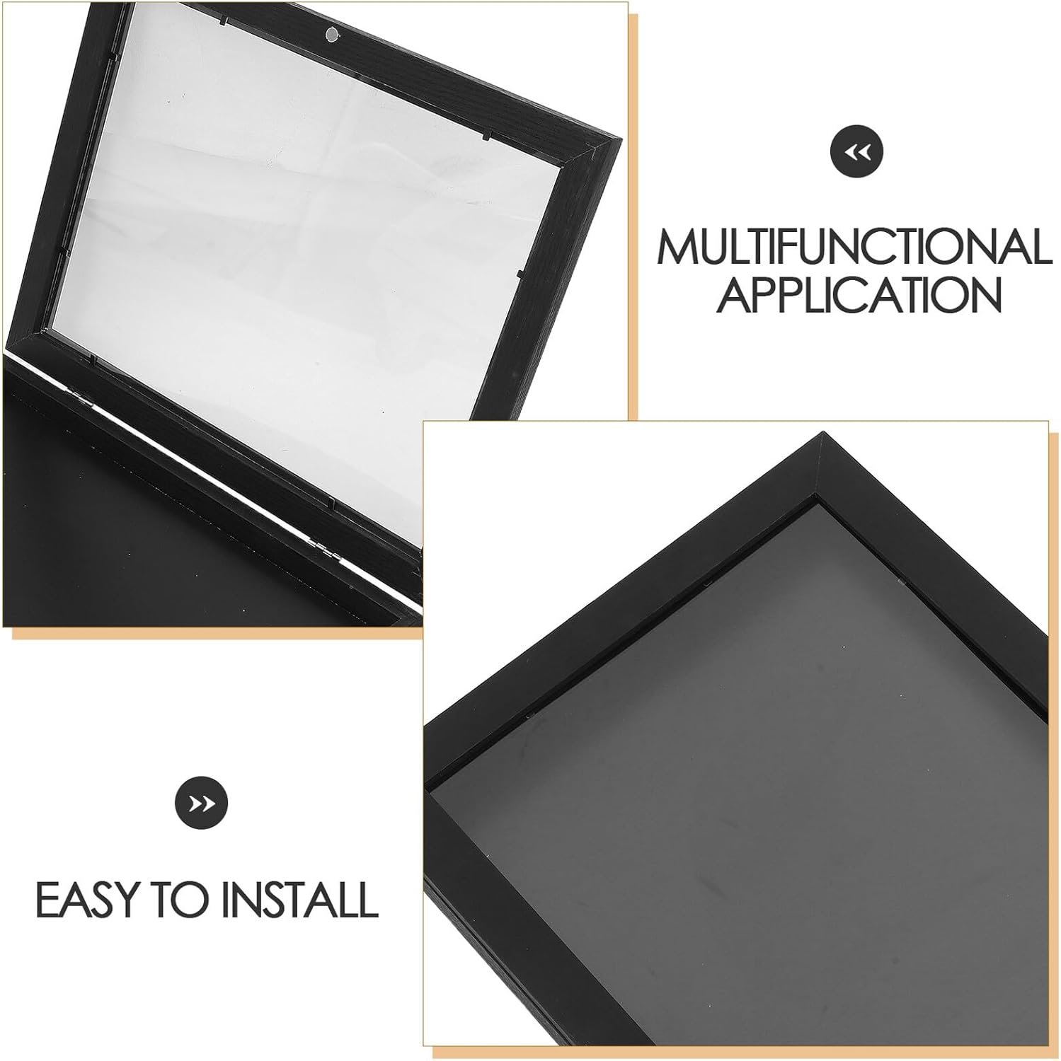 Jersey Frame Display Case 11x14 Inch Wooden Shadow Box for Football Soccer Baseball Basketball Shirt Display with Lockable Cover, Jersey Holder for Sports Memorabilia