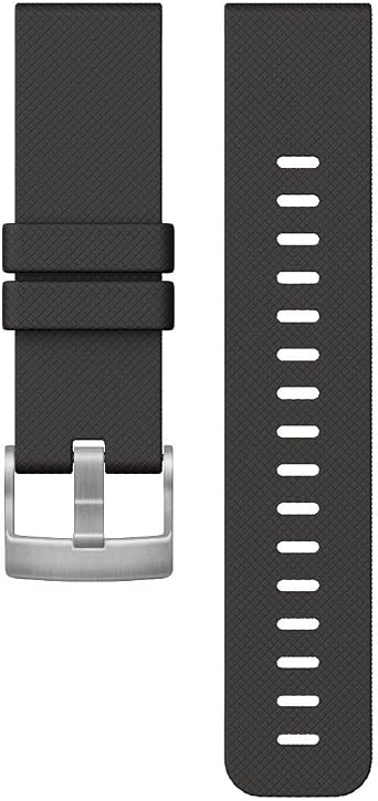 New Suunto Traverse Black Silicone Strap AW16 Silver Brush Buckle x1