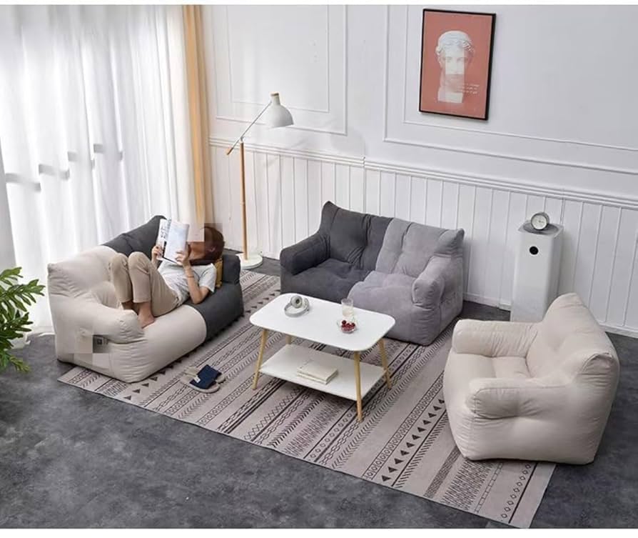 【美品】loungepug ビーズクッション　2人掛け LoungePug 2人掛けアルバートビーズソファ-クラシック