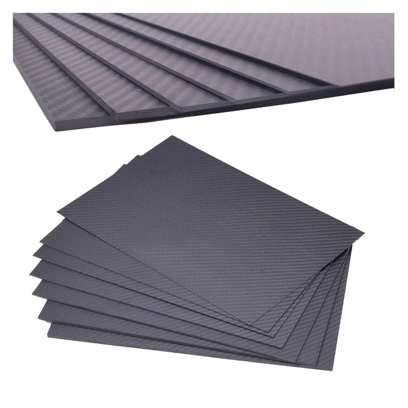 Pannello in fibra di carbonio 3K da 200 mm x 400 (0,5 1, 2 3 4 5), materiale composito ad alta durezza Per Aquiloni, Aeroplani RC(2.0mm Thickness)