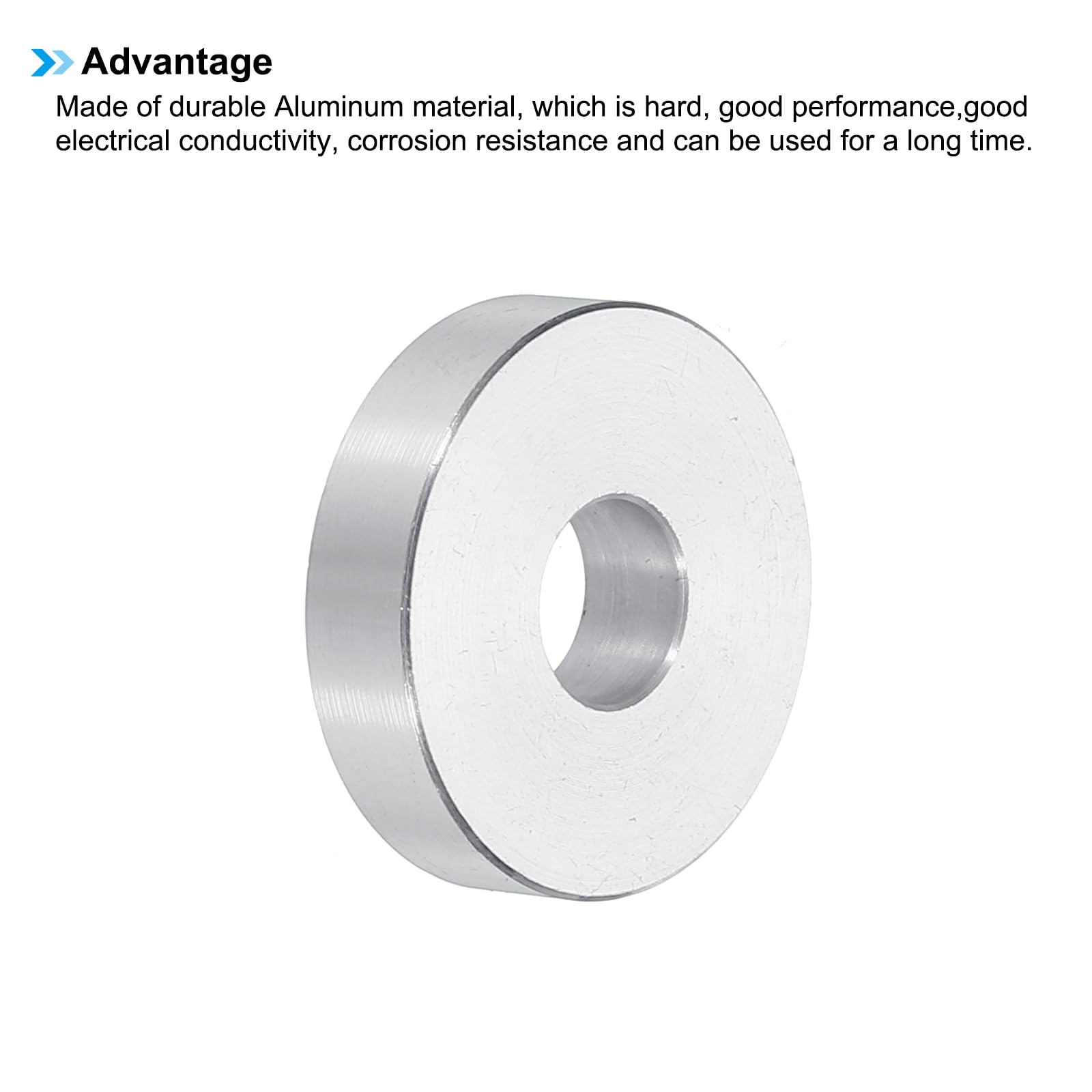 PATIKIL M8 Aluminum Spacers, 6pcs 5/16" x 1" Round Metal Spacers for 5/16 or M8 Screw Bolts - Image 4