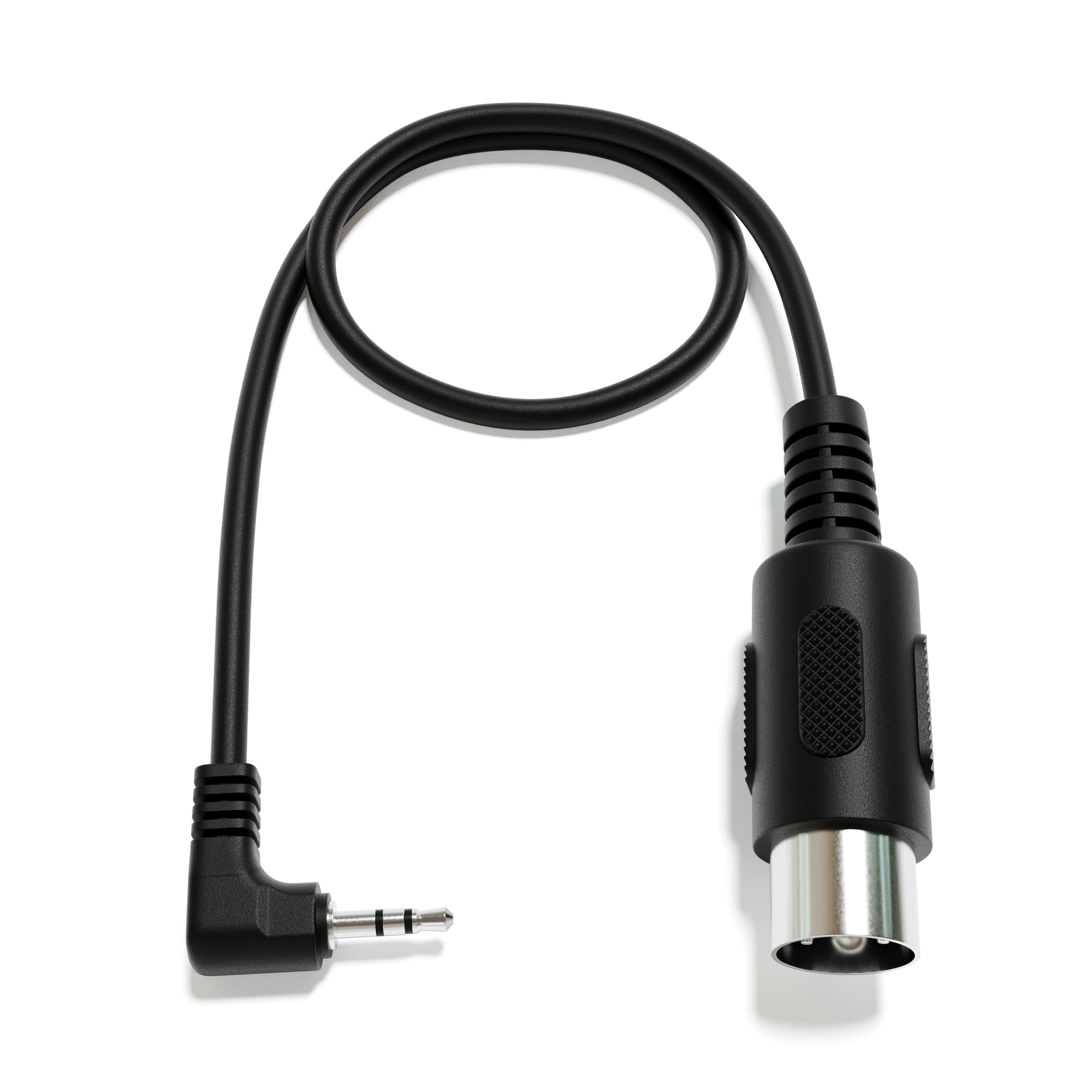 Câble adaptateur MIDI mâle DIN vers mini jack coudé de 30 cm - 5