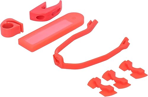 Miniatura 2 de Keenso Kit de guardabarros para scooter eléctrico, funda protectora de silicona para scooter eléctrico + 2 ganchos + 3 piezas de amortiguación +