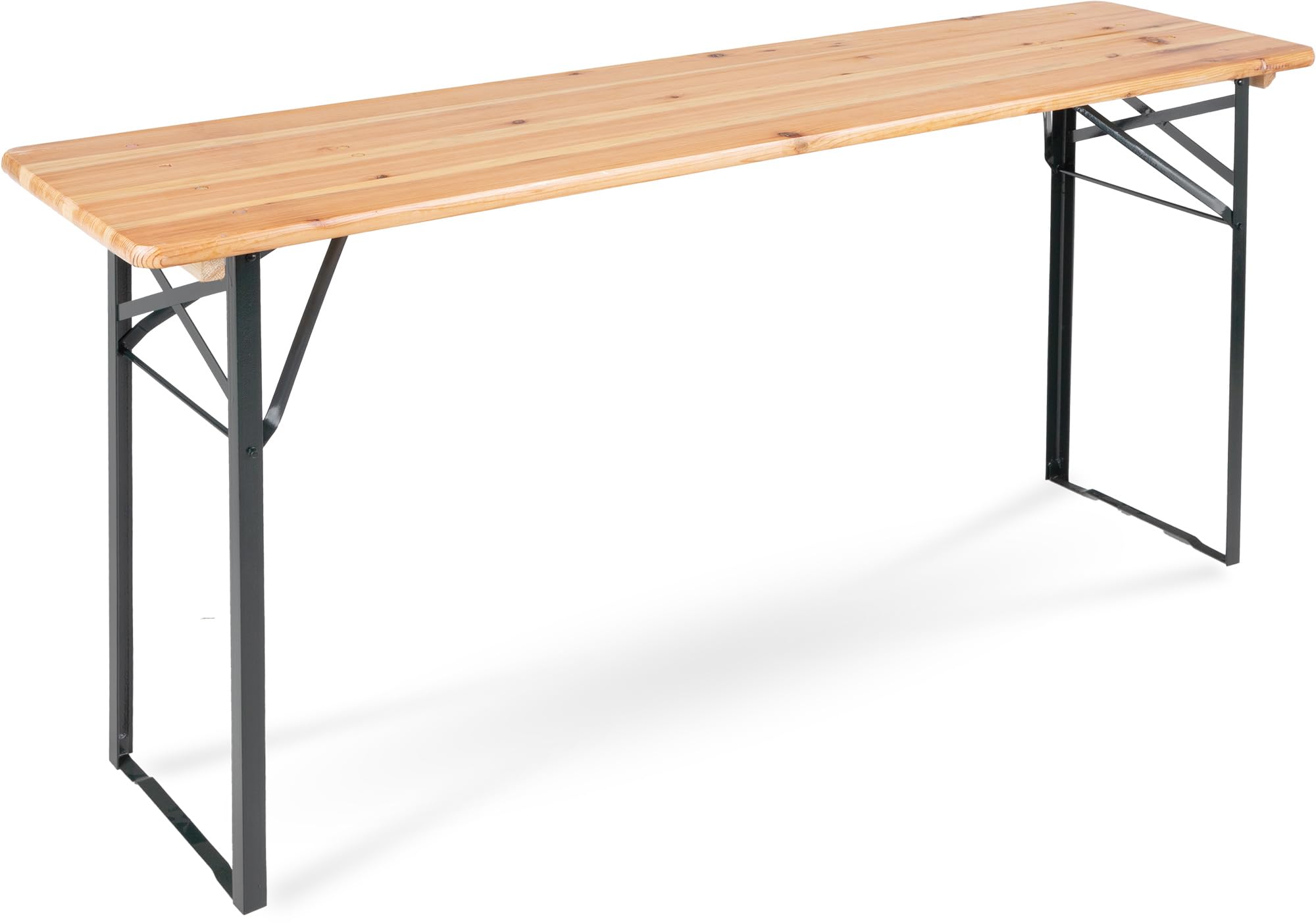 Stagecaptain BBT-180 Hirschgarten Bierzelttisch 177 cm - Robuster Biertisch (177 cm lang) - Lackierte Oberfläche - Zusammenklappbar - Einfach zu verstauen und transportieren