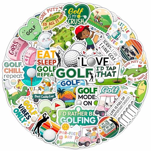 100Pcs Funny Golf Stickers For Water Bottle, Cart, Laptop - Funny Golf Gifts, Party Supplies &Amp; Decoration - Golfing Stickers And Decals - Gift For Women &Amp; Men