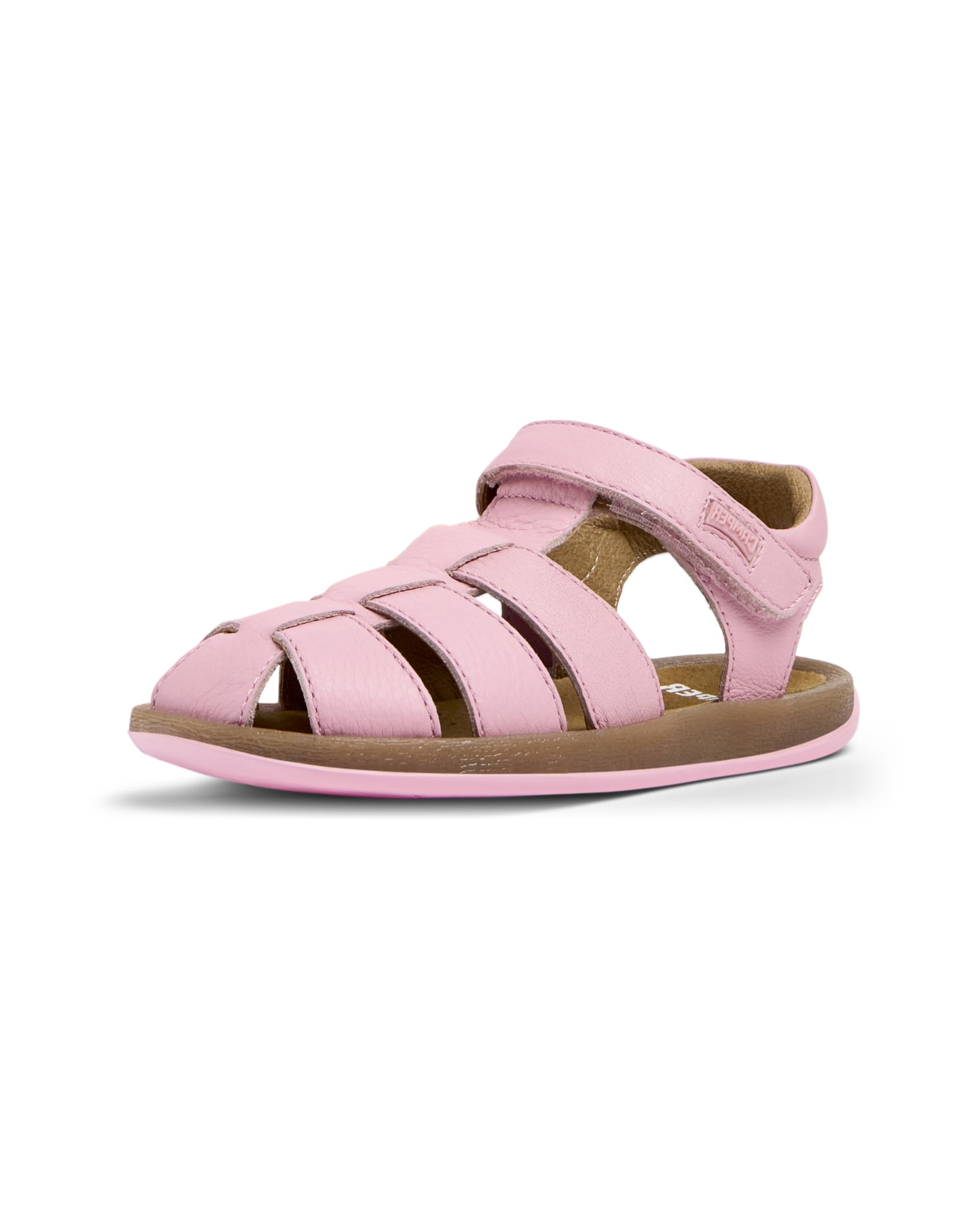 Camper Girls Bicho 80177 T-strap Sandal, Pink 074, 3.5 UK
