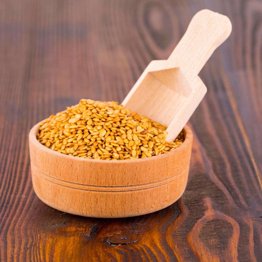 GiDeli Semi di Lino Dorati 5kg – Ricchi di Acidi Grassi Omega 3 e Proteine – Poveri di Zuccheri – Perfetti per la Cottura al Forno – Vegani – Integrali e Naturali – Ideali per Muesli e Pane