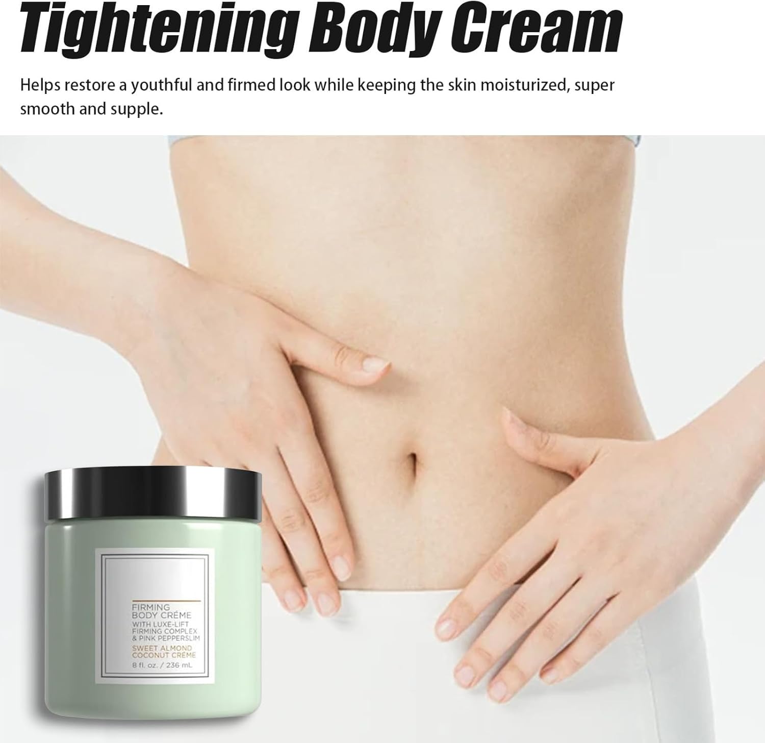 Champagne Lift Firming Body Crème, Skin Tightening Cream for Body, Helps Tighten Saggy Crepey Skin, Hydrates Dry Skins Arms & Legs (Vanilla) - Image 6