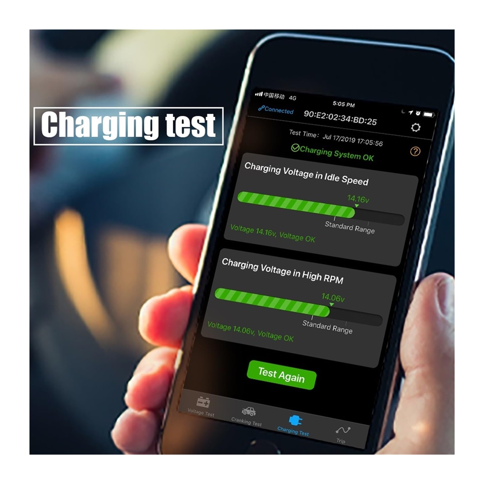 Testeur de batterie, BM300 testeur de batterie voiture analyseur automatique Circuit système électrique Scanner charge Test démarrage