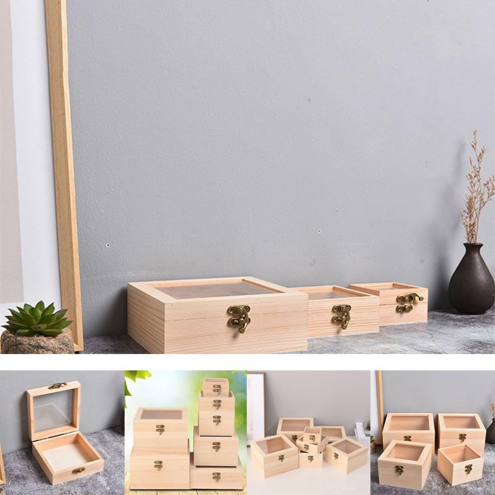 Boîte En Bois De Paulownia à Personnaliser - Plusieurs Tailles S, M, L, XL Pour Rangement, Décoration, Cadeau