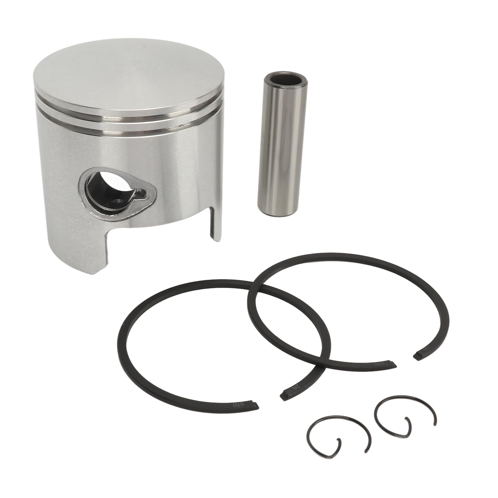 aqxreight Pistone Marino, Kit Pistone 3C8 00001 Set Pistone e Fasce Elastiche da 0,68 Mm per Motori Fuoribordo M40D M50D M40D2 M50D2 a 2 Tempi e 3 Cilindri