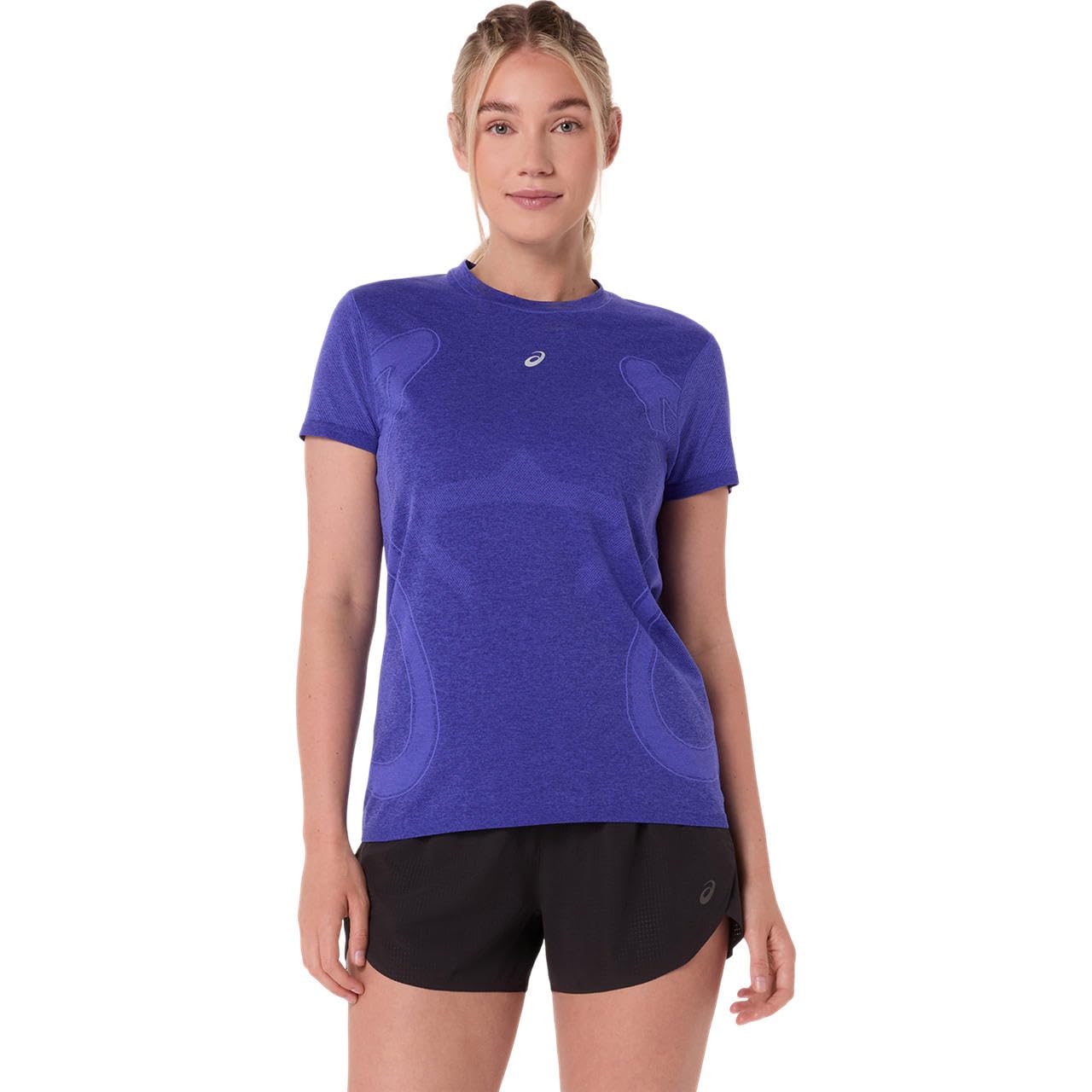 ASICS Road Seamless Laufshirt Damen blau - Cobalt Burst/Eggplant XS