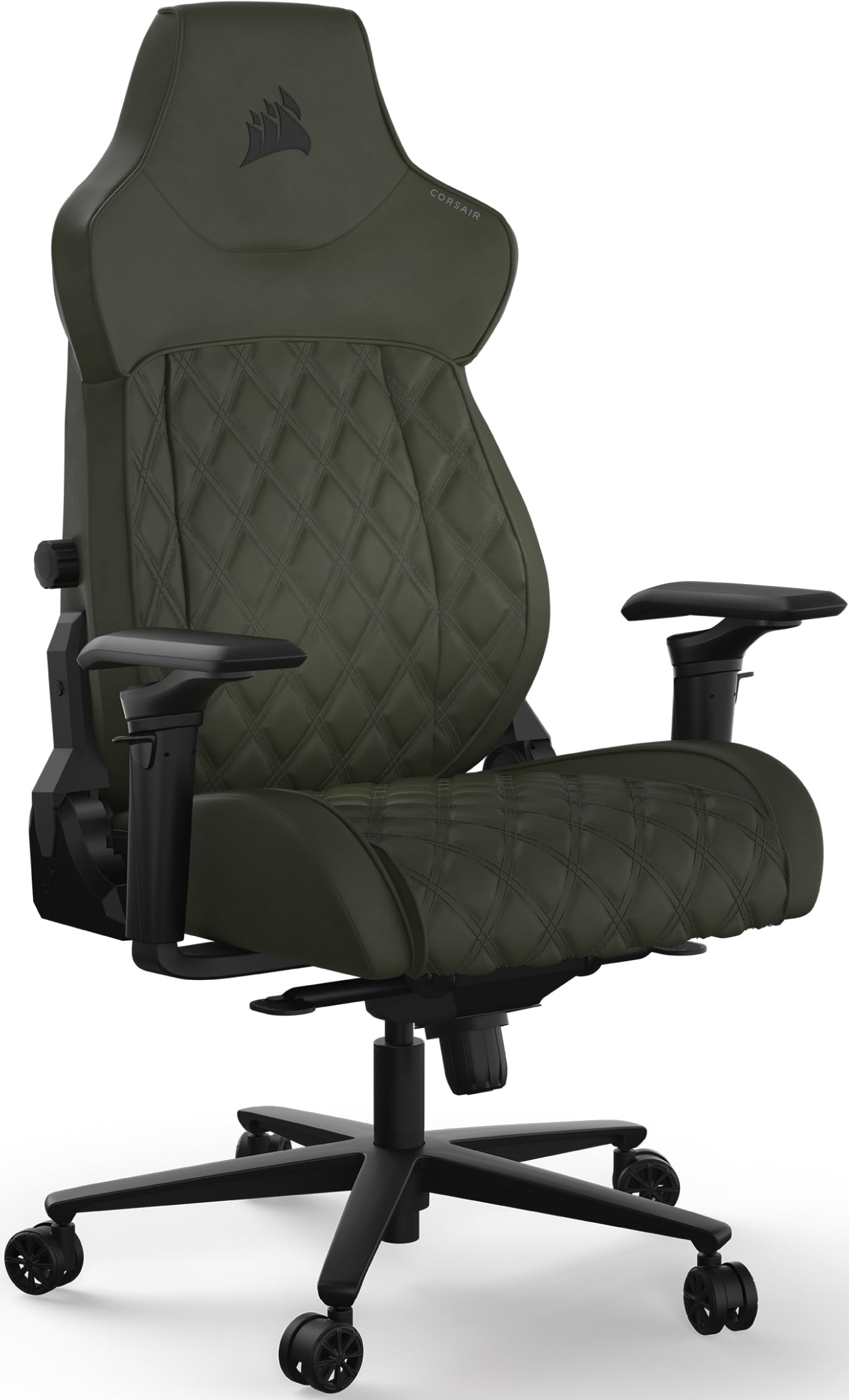 Corsair Corsair TC500 LUXE Gaming Chair – Premium Breathable Fabric – Wide Seat – Five-Way Adjustable Armrests – Adjustable Built-In Lum