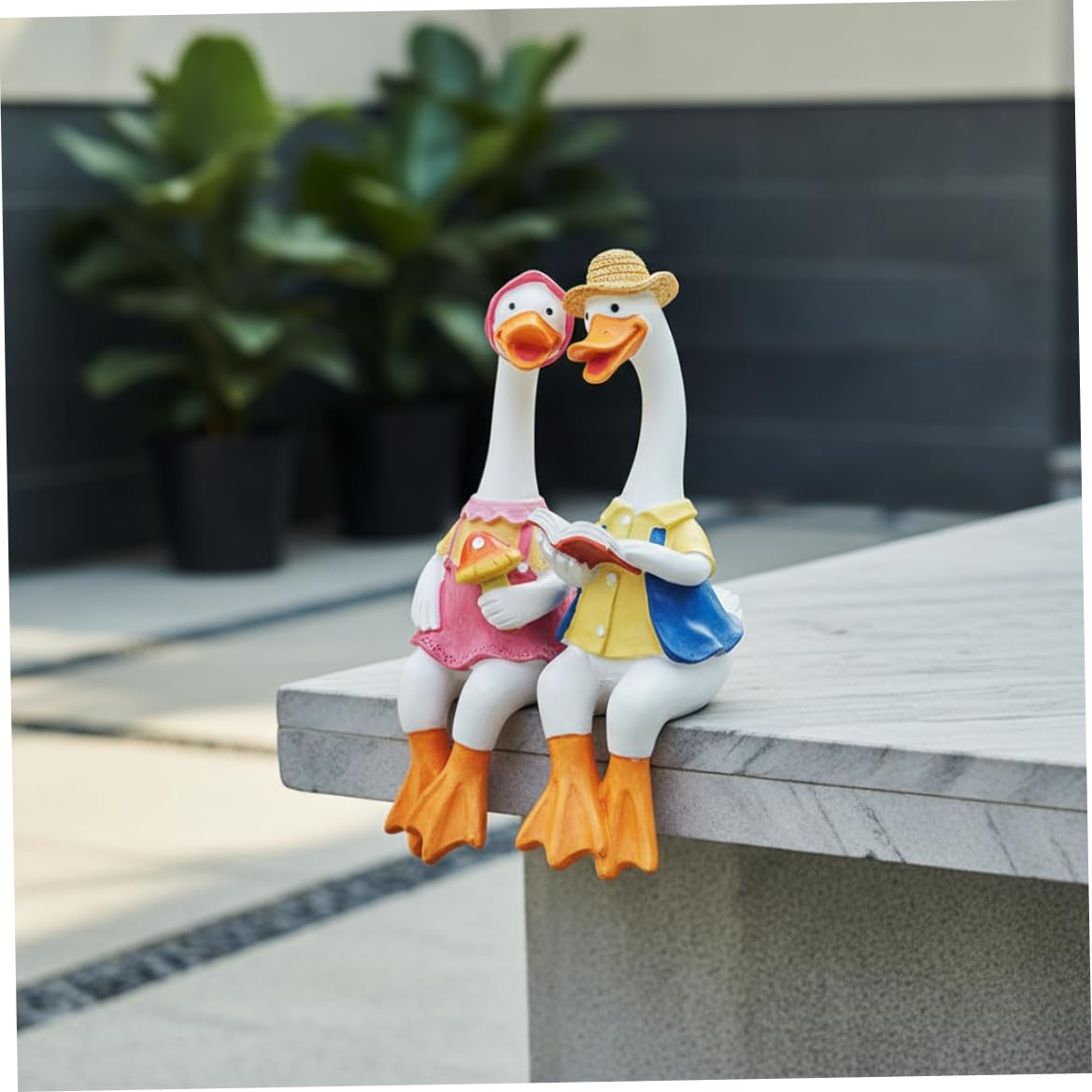 Sculpture de canard adorable idée cadeau originale de crémaillère