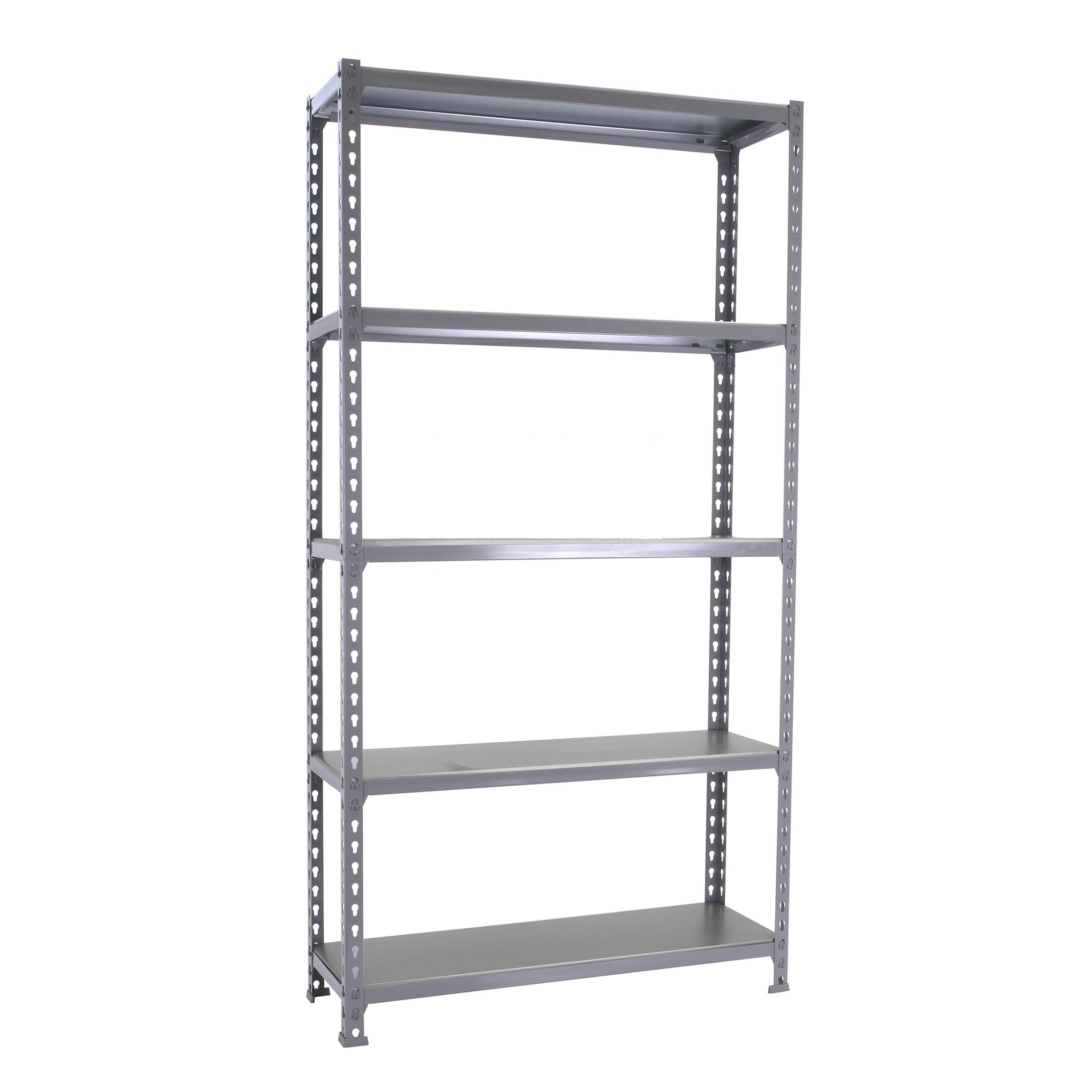 Simon Rack Estantería Metálica 2000x1200x400 mm - Simonclick | 5 Alturas, Bandeja Metal, 200 kg de Punto Flexión, Gris, Pintura anticorrosión, Montaje sistema clic