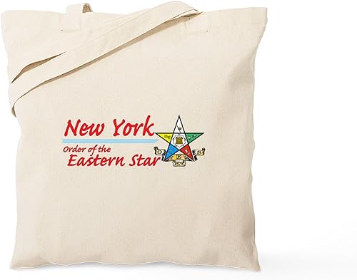 Vista 99 de CafePress Eastern Star - Bolsa reutilizable de lona beige natural