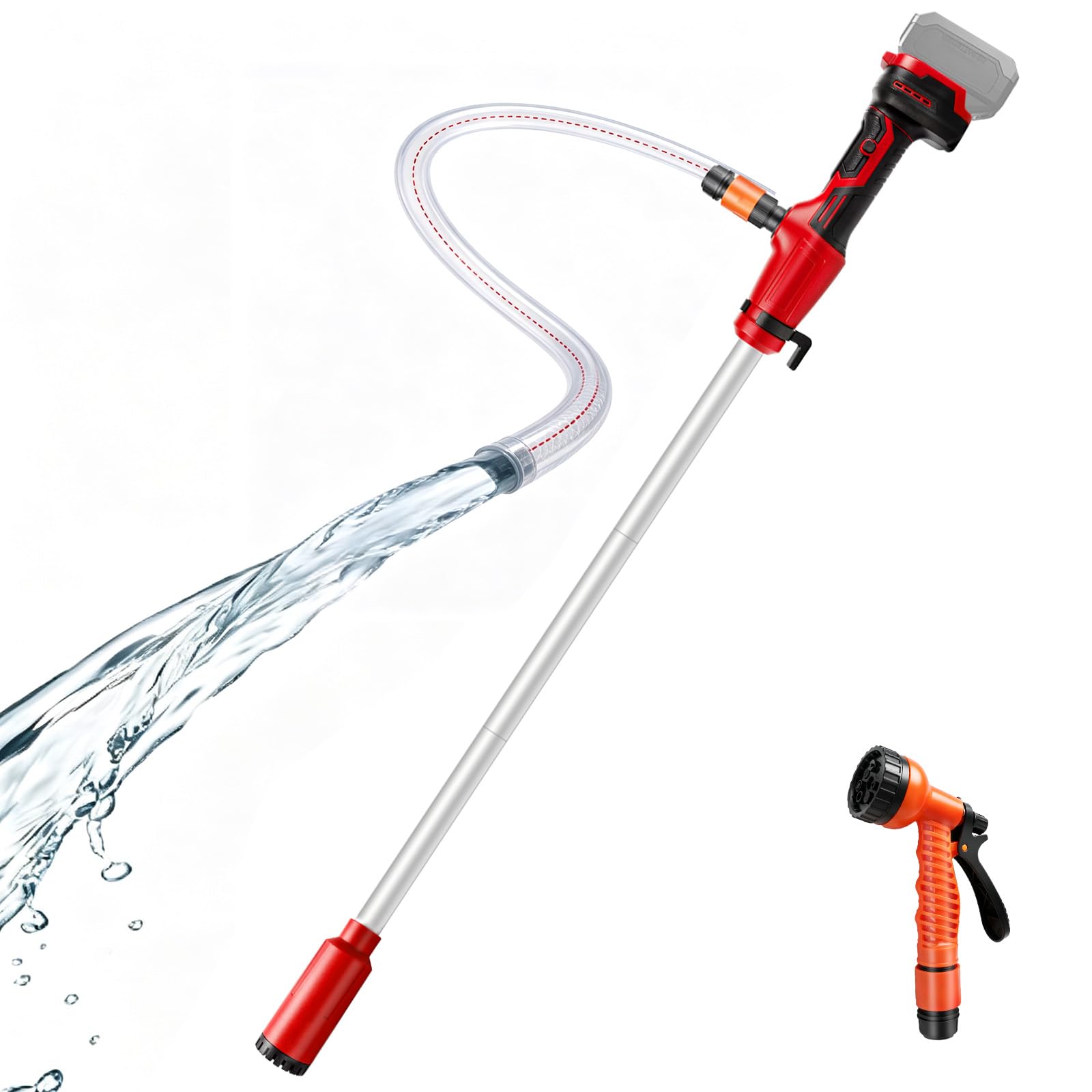 Pompe à eau de pluie sans fil 50 l/min pour Milwaukee 18V (sans batterie)