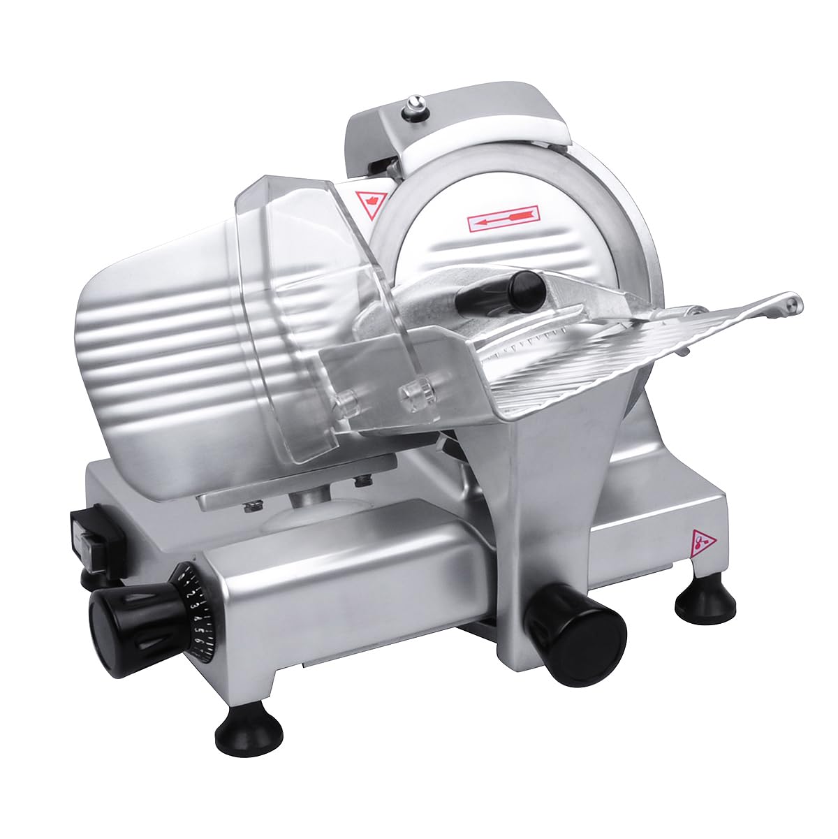 Commercial Meat Slicer by Eurodib – Aluminum, Silver, Model HBS-195JS