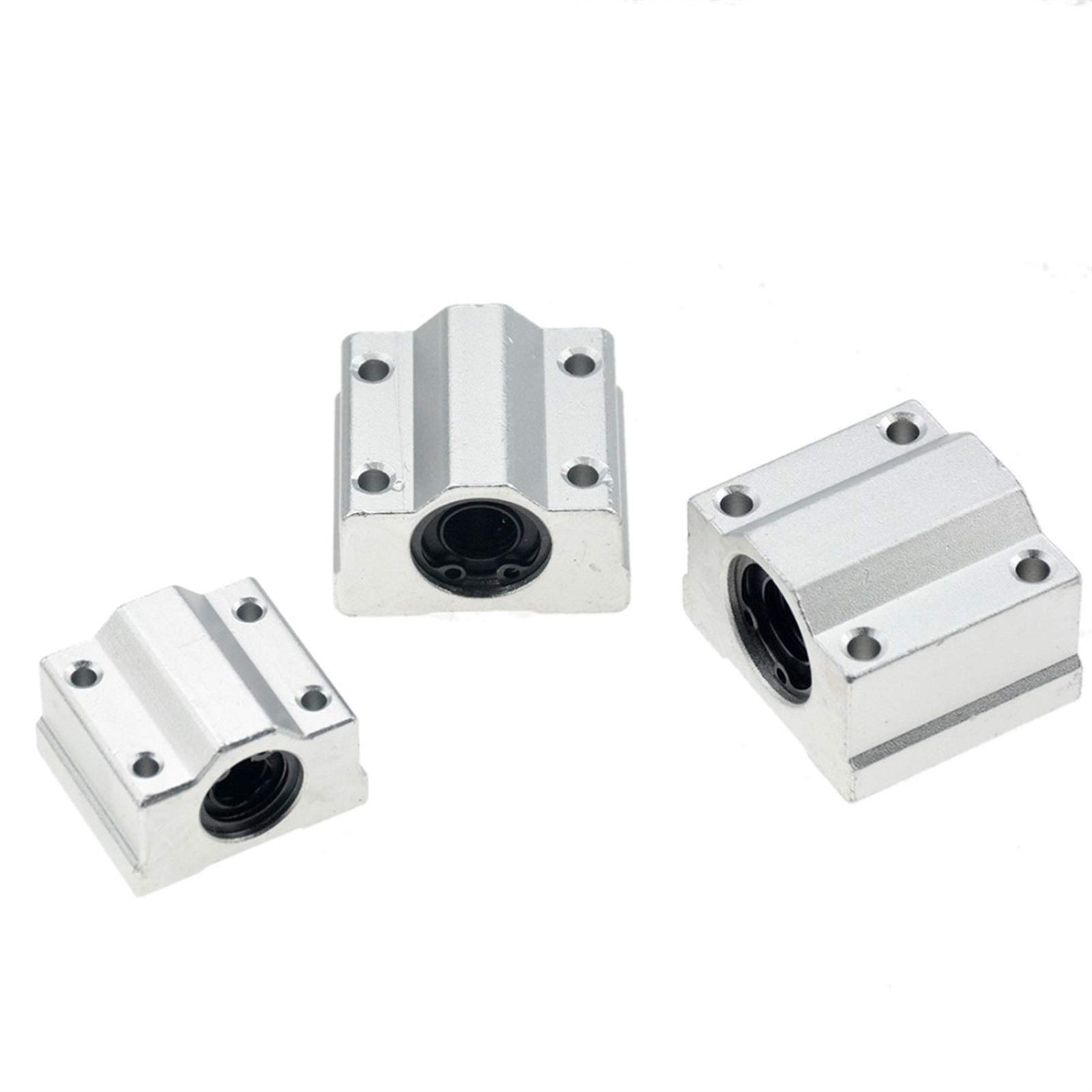 RCGKNNMUZ 2pcs Linear Motion Bearing Blocks, Type SCS10UU-SCS30UU,SCS10LUU-SCS20LUU, Length 10-30mm, Mainly Used for CNC Parts, 3D Printer Parts, Precision Machine Tools(SCS20UU)