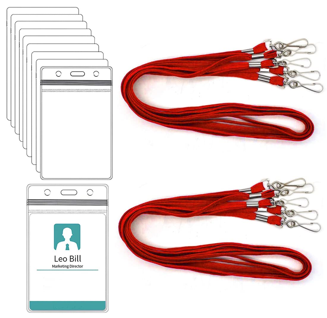 Buy WeKonnect; Tubeless Flat ID Card Badge Lanyard with ID Card Zip