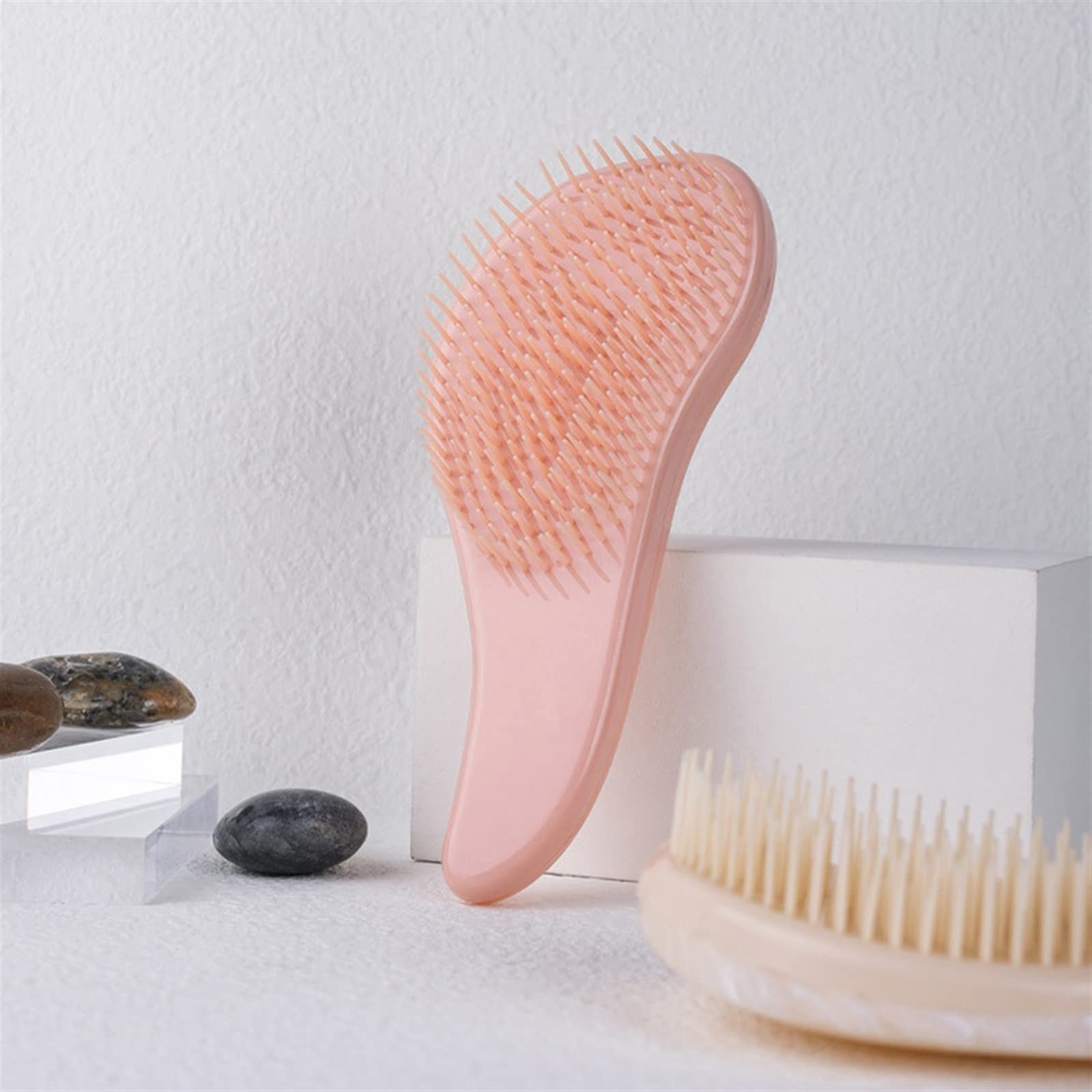 DieffematicSZ Grzebień Soft Toothed Smooth Hair Without Knot Plastic Hair Comb