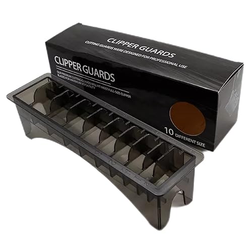 Universal 10 rejilla base cortapelos límite peine guía peine caja contenedor caja contenedor caja de almacenamiento de peine guía de plástico caja