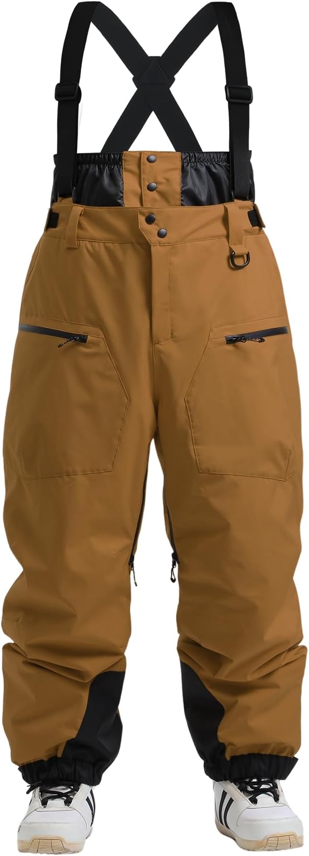 GSOU SNOWGSOU SNOW Men Snow Bibs Women Baggy Ski Pants Snowboard Overall Insulated Waterproof Windproof Warm Winter