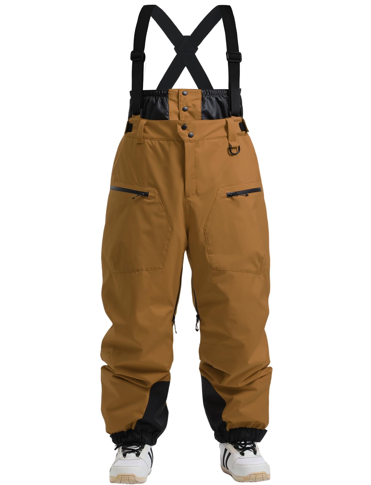 GSOU SNOWGSOU SNOW Men Snow Bibs Women Baggy Ski Pants Snowboard Overall Insulated Waterproof Windproof Warm Winter