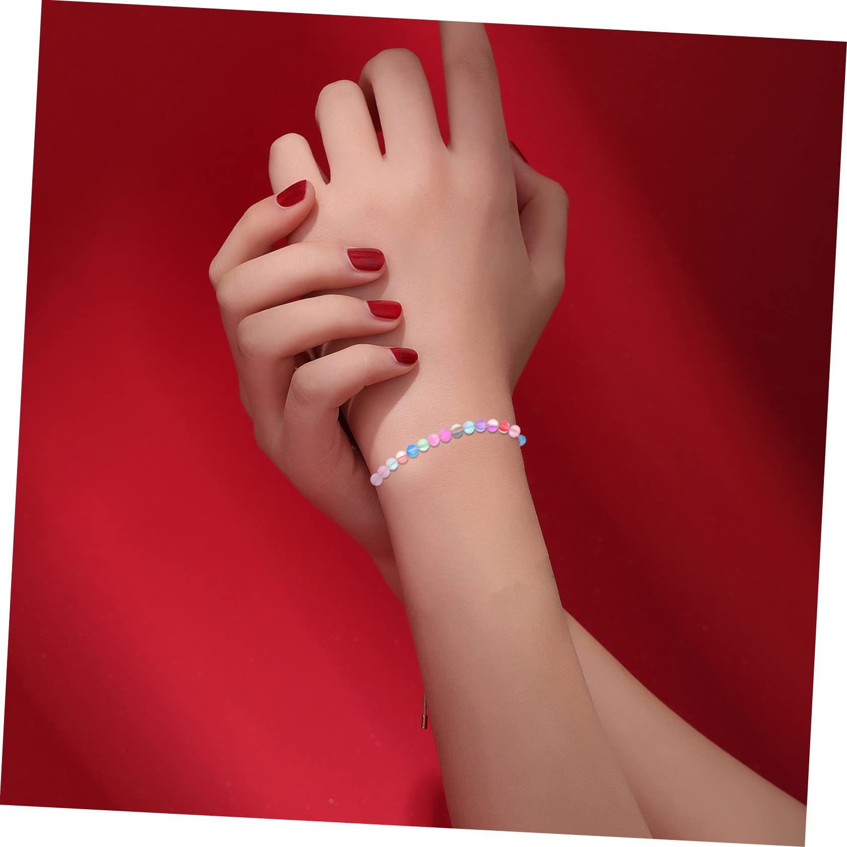 OSALADI 4 Set Collana E Bracciali Fai Da Te Con Perline Cristallo Opache Fili Per Creazioni Artigianali E Accessori Bigiotteria 2 Corde*4