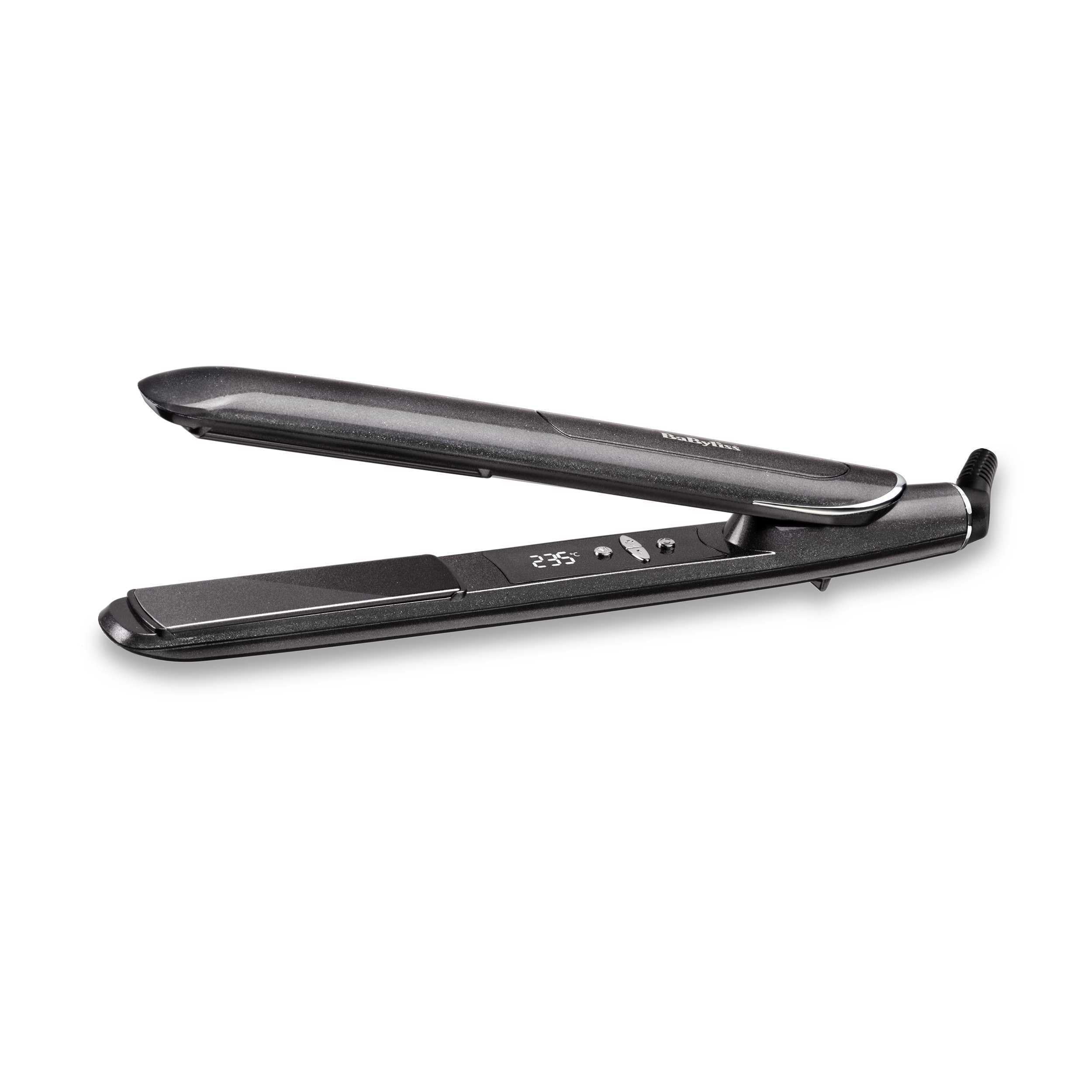 BaByliss Lisseur Platinum Diamond 235 avec technologie ionique haute-performance et plaques à revêtement Diamant-Céramique, 32.4 Cm