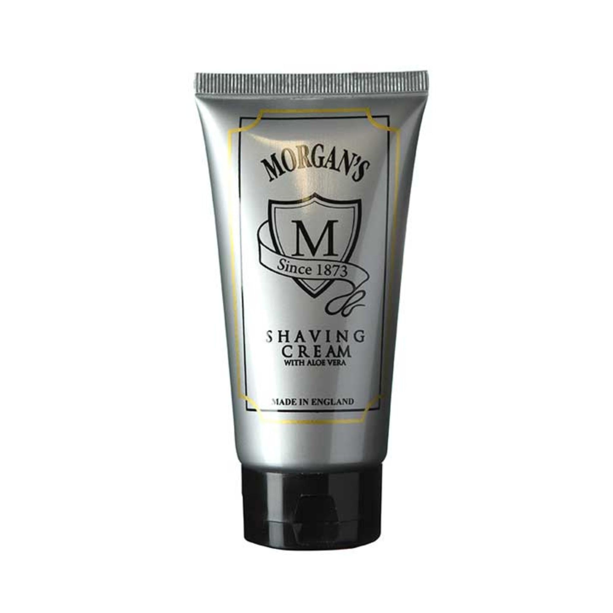 Morgan's Pomade Crème à Raser, Réduit les Brûlures de Rasoir, Adoucit les Poils du Visage et Prépare la Peau pour un Rasage Doux et Précis, avec Aloe Vera et Vitamine E 150ml