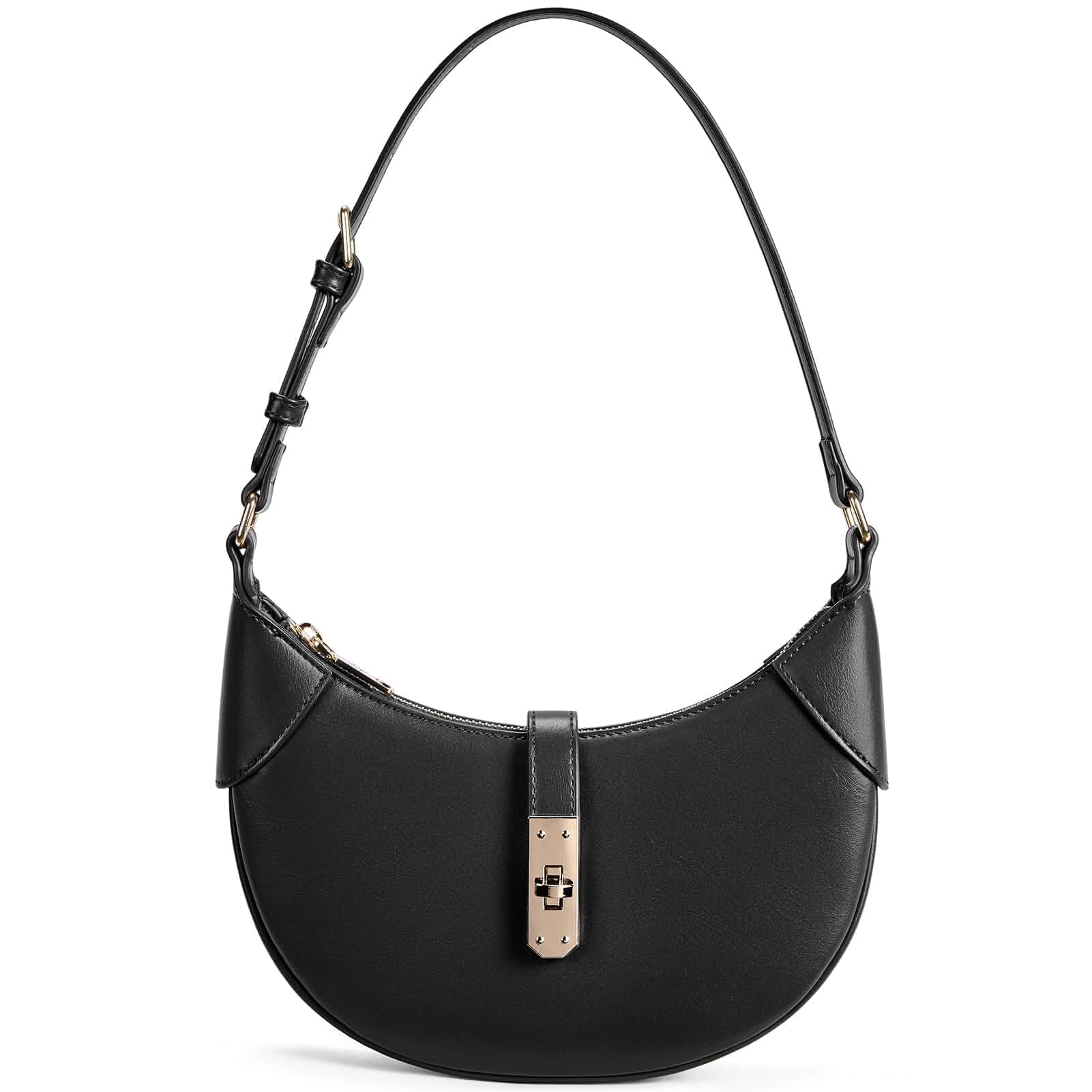 BOSTANTEN Shoulder Bags for Women Small Crescent Moon Underarm Purse Trendy Vegan Leather Handbag