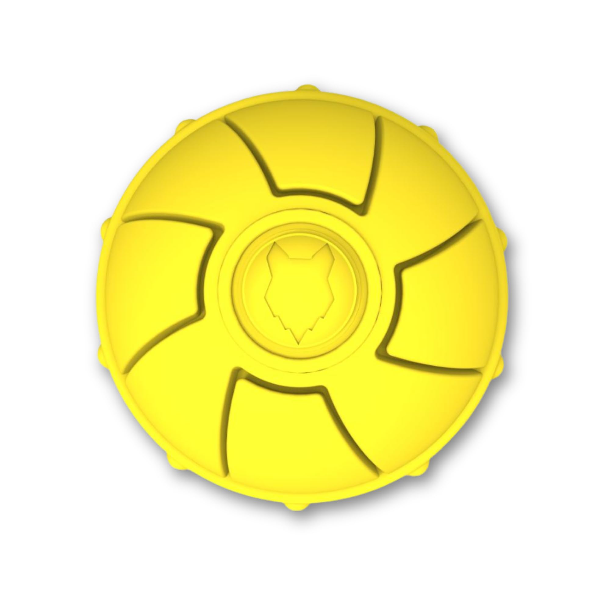 Fenrir, Dog Ball, High Bouncing Yellow Rubber Ball for Fetch & Recall, 2.5 Inch Durable Floating Dog Toy