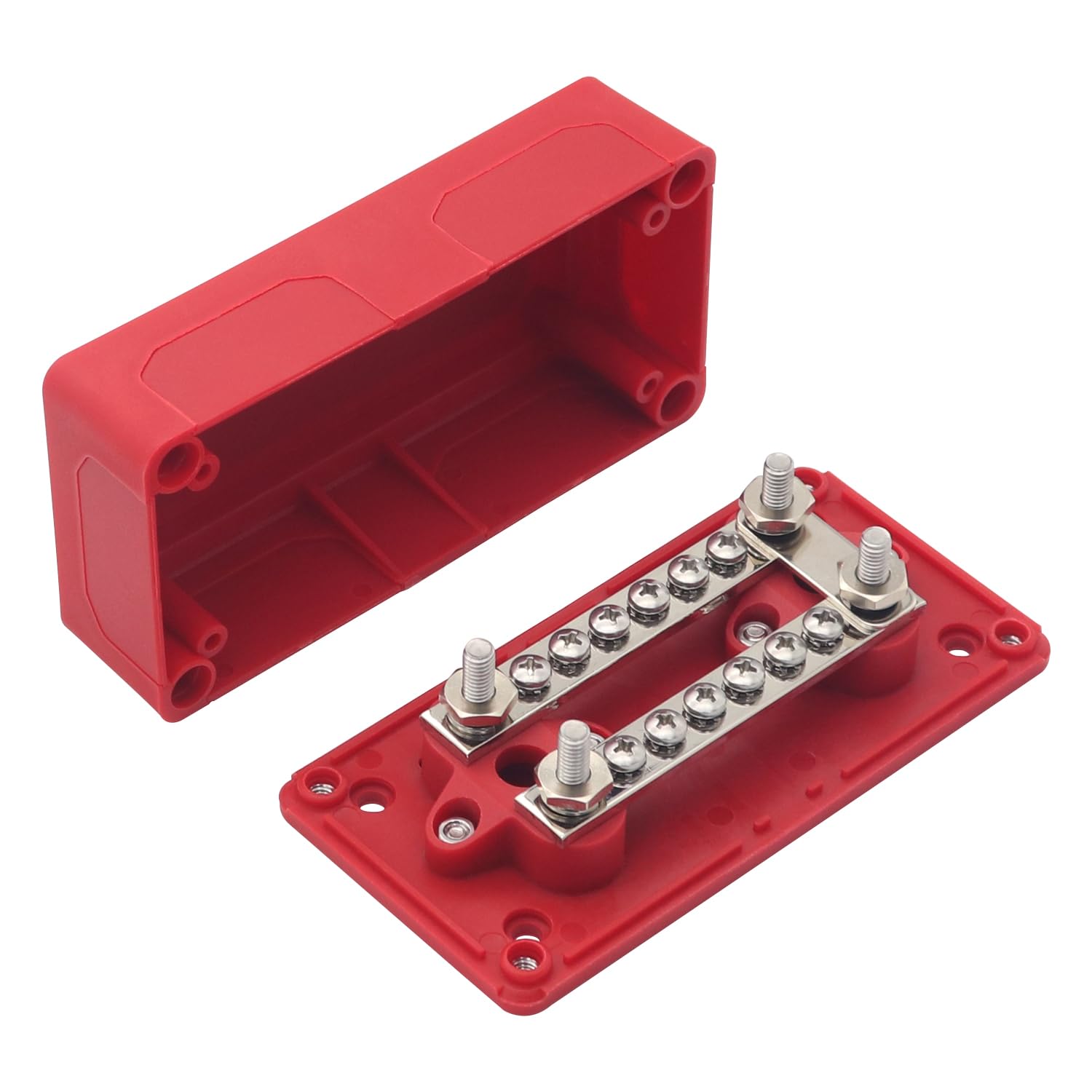 2 Stück Sammelschiene 12V-48V DC Sammelschienen Busbar Stromschiene