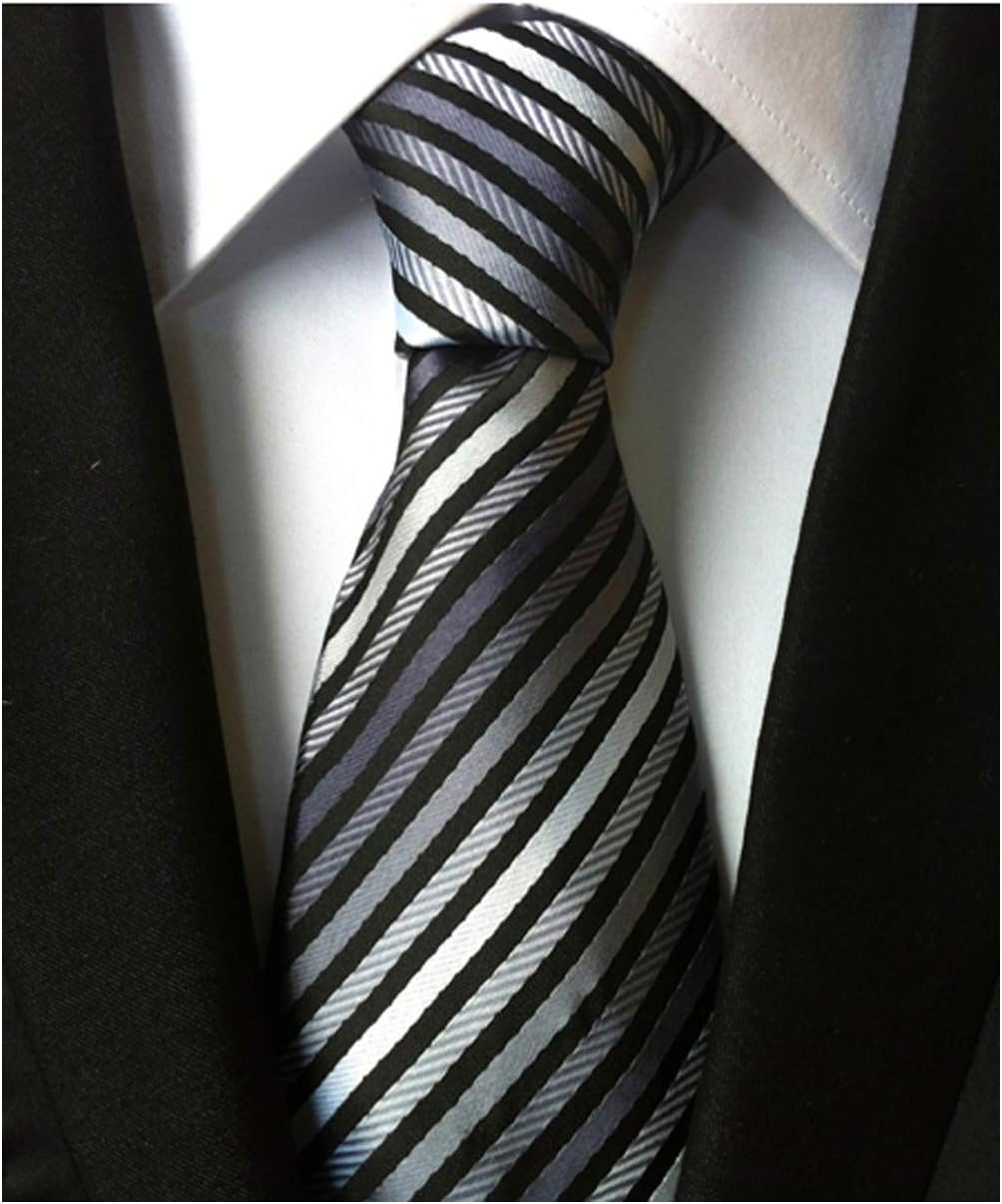 Secdtie Men's Classic Solid Color Ties Soft Business Casual Attire Suit Neckties