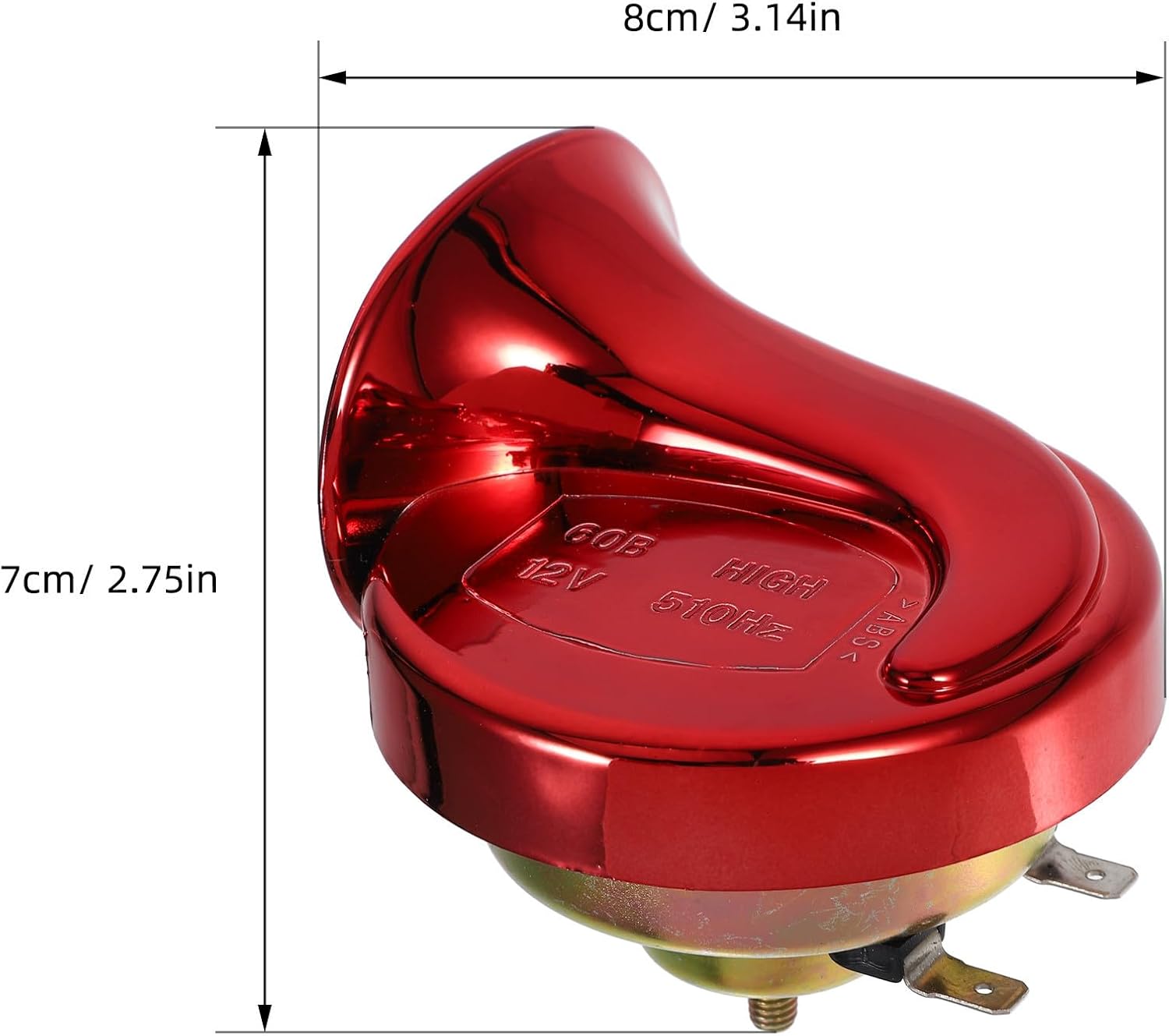 12v Motorcycle Horn Replacement Loud Sound Output for Scooter