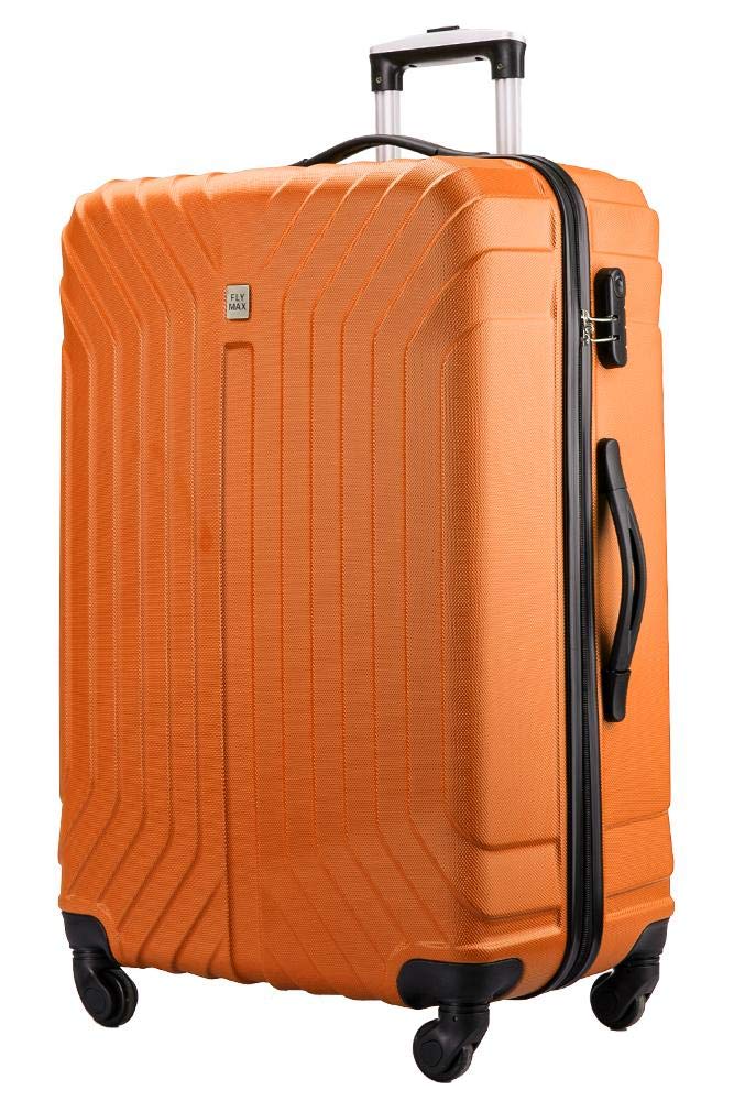 orange lightweight suitcase