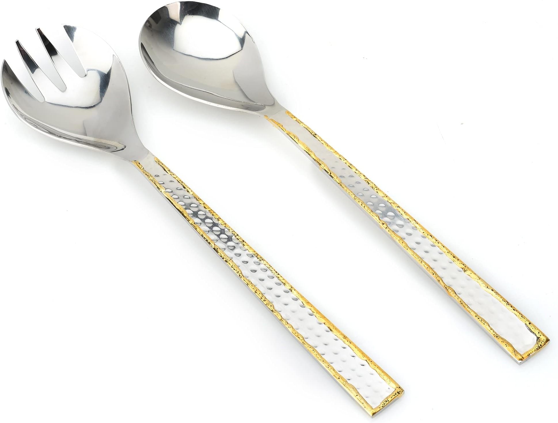 Pizzazz Set of 2 Hammered Salad Server Set