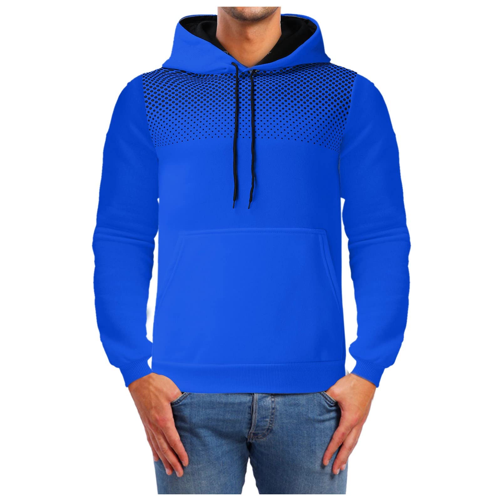 Herren Hoodie Slim Fit - Leichter Kapuzenpullover Mit Kordelzug In Basic Farben