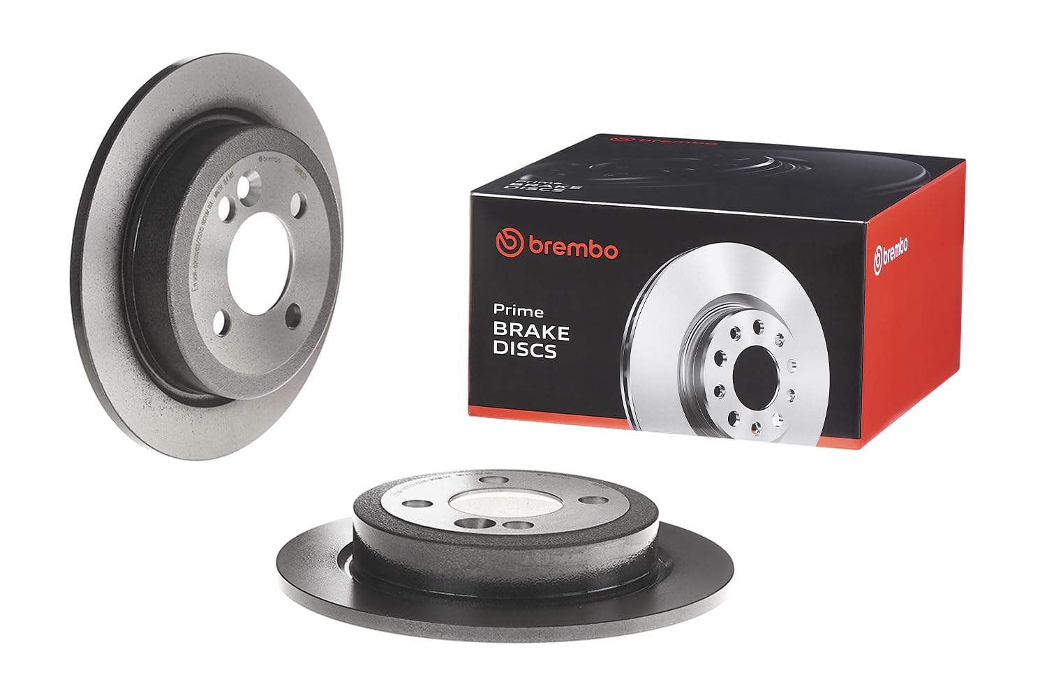 Brembo 2x Brake Discs Pair Solid Rear 259mm 08.9163.21 Set 34216774987 Brand New