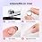 Beetles 3D Gel Nail Art Kit-Crystal Orb 3D Nail Art Clear 1 oz 5 in 1 Non-Sticky Hand Sculpting Building for Beginner DIY Salon at Home,Clear Solid Builder Nail Gel, UV & LED Lamp Cured Needed