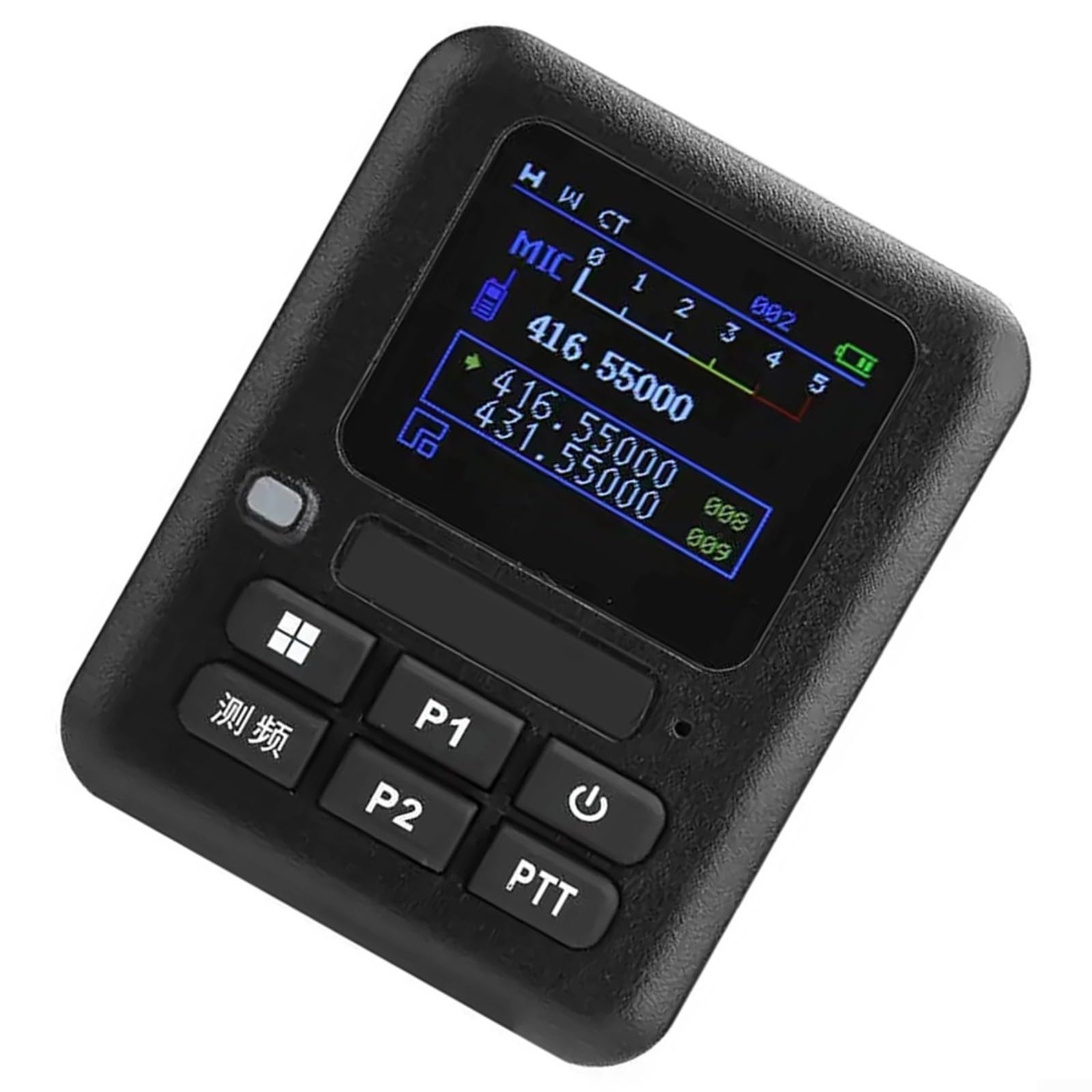 1 contatore di frequenza walkie-talkie con batteria da 500 mAh, decodifica rapida per gli appassionati di radioamatori e gli utenti esterni