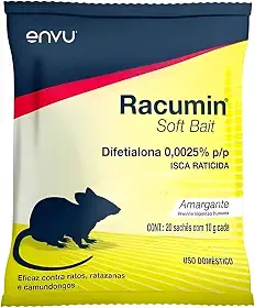 Racumin Soft Bait 200g Isca Fresca para Controle de Roedores