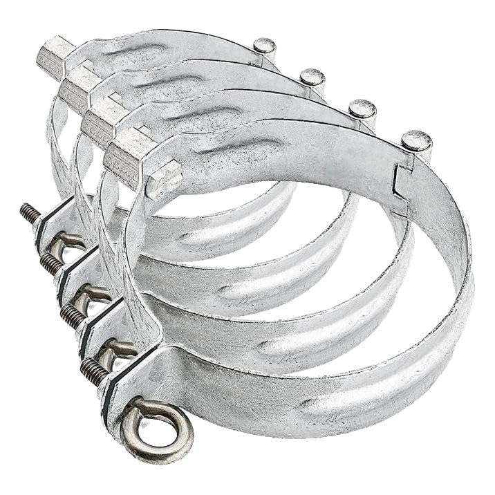 Collier de serrage M10 acier galvanisé à chaud DN76