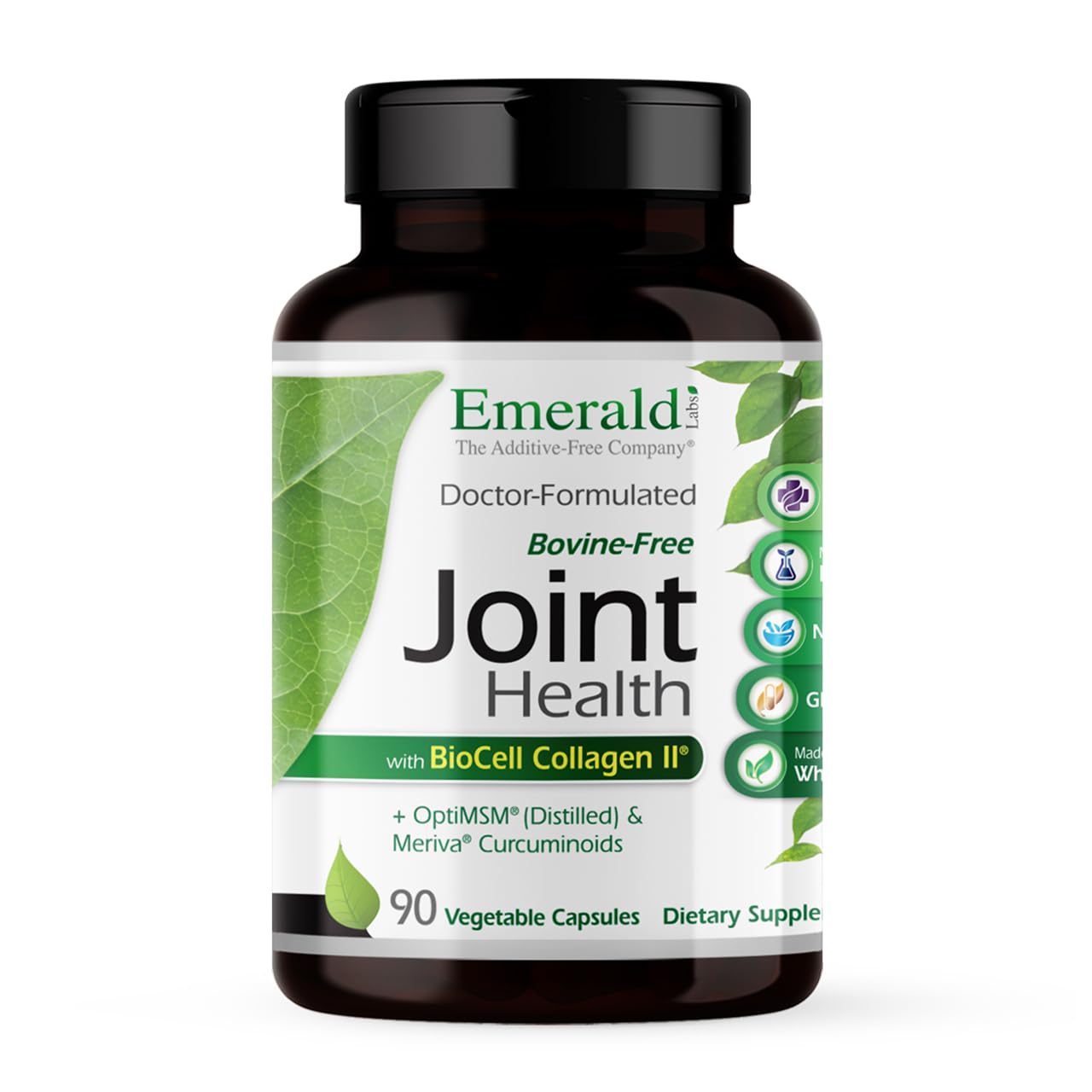 Joint Health - Biocell II Collagen, OptiMSM, Glucosamine, Meriva Turmeric Curcuminoids & More - Joint Health, Mobility & Flexibility Support* - 90 Vegetable Capsules (30-Day Supply)