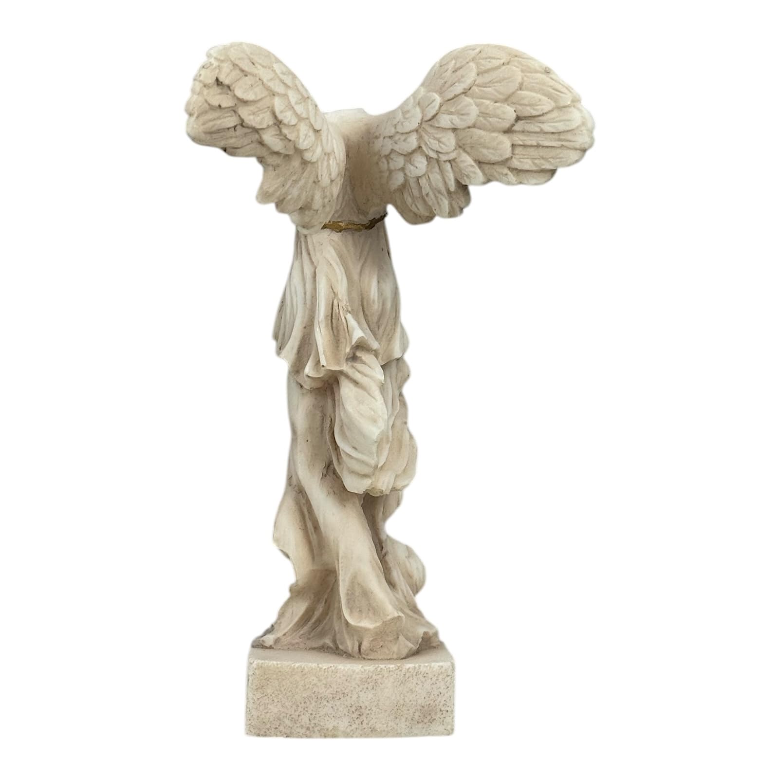 Estatua de la diosa griega de la victoria de Samotracia con alas en color gris, 19,8 cm