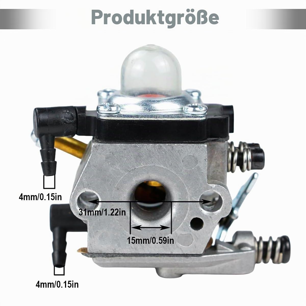ZAMDOE WT-253-1 Vergaser für Stihl BG72 BG75 HS80 FS80 FS85 BG4227 Laubbläser Ersetzt WT253 42271200600 mit Luftfilter Zündkerze Kraftstofffilter Kraftstoffleitung